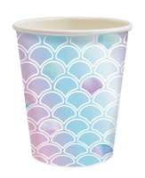 8er Set Pappbecher Meerjungfrau 250ml