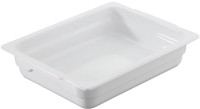 Gastro Hotel Auflaufform GN 1/2, 32.5x26.5x6.5cm, weiss