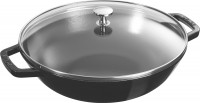 Wok mit Glasdeckel schwarz 4.4 lt., Ø30 cm