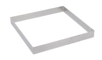 Tortenring quadratisch perforiert 7x7cm H:2cm