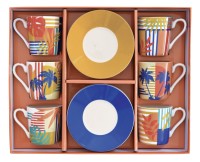 Coffee Mania 6er Espr.-Tasse m. Untert. Baha 100ml