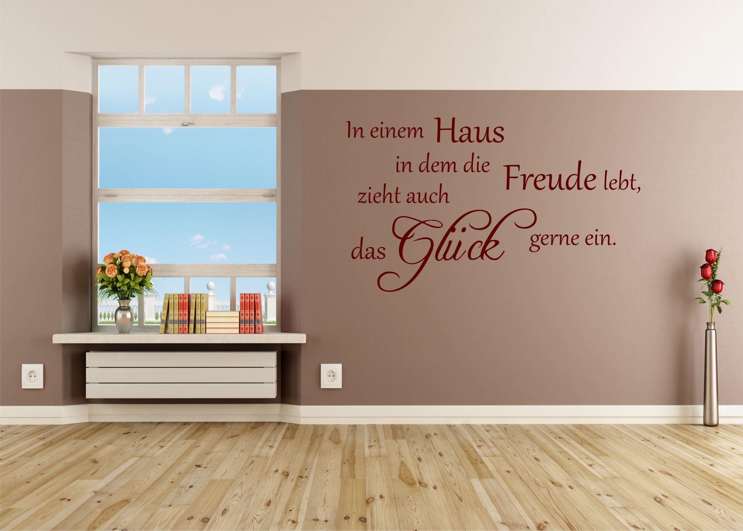 Wandtattoo Zuhause ist..