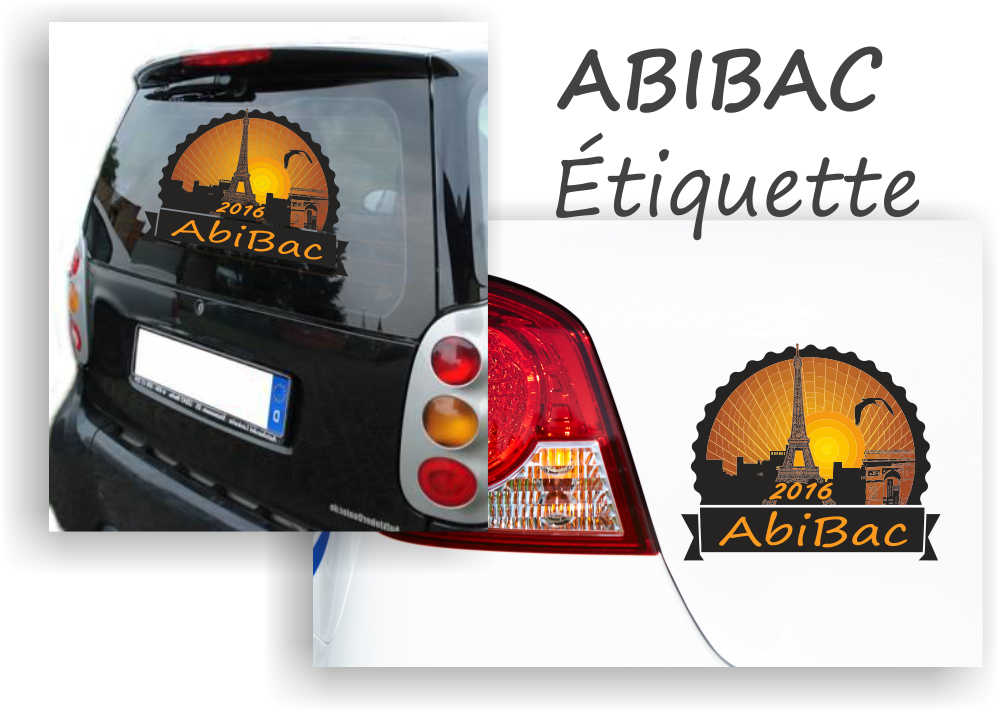 Abituraufkleber ABIBAC Etiquette