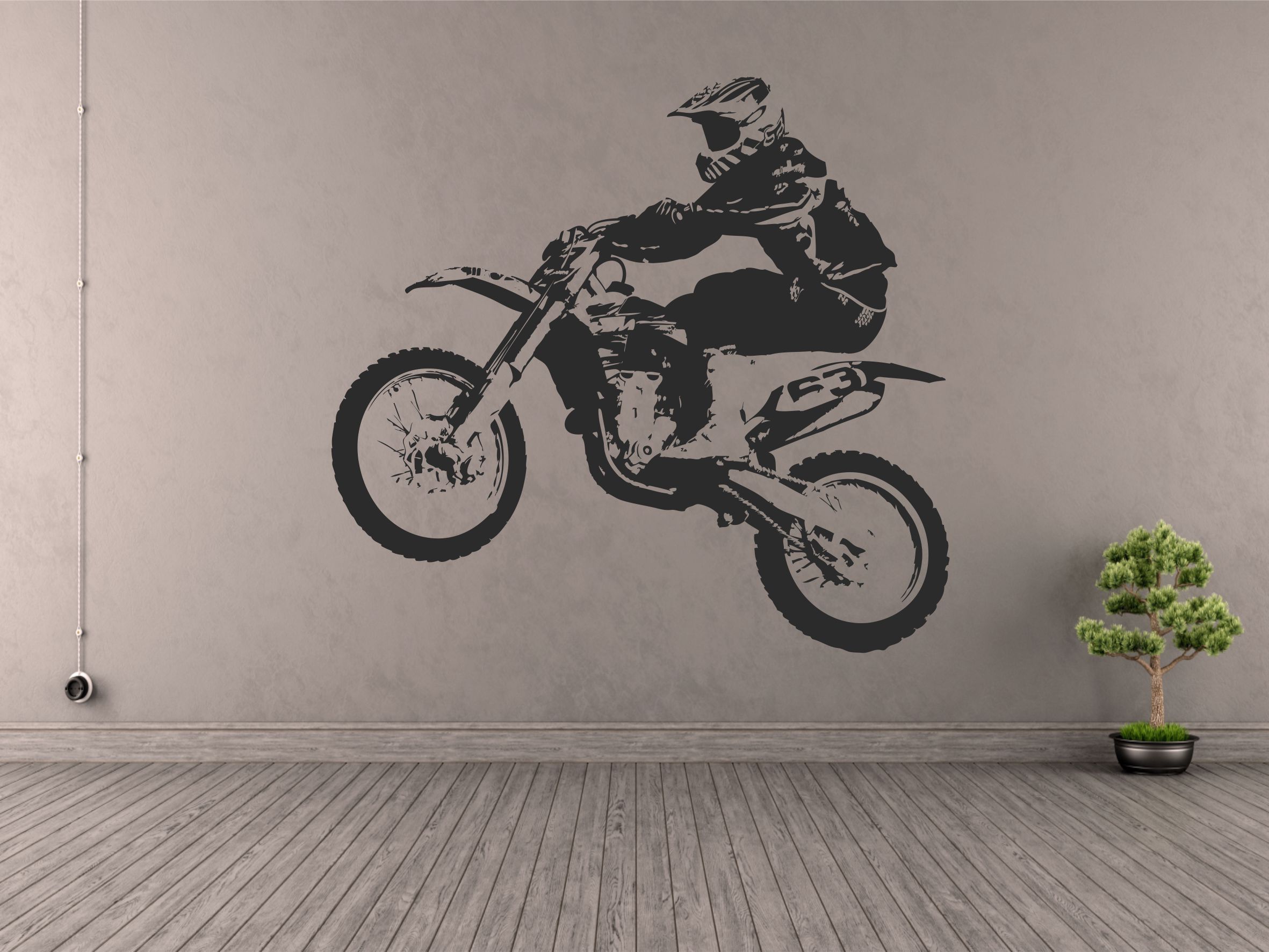 Motocross Aufkleber Wandaufkleber Tattoo