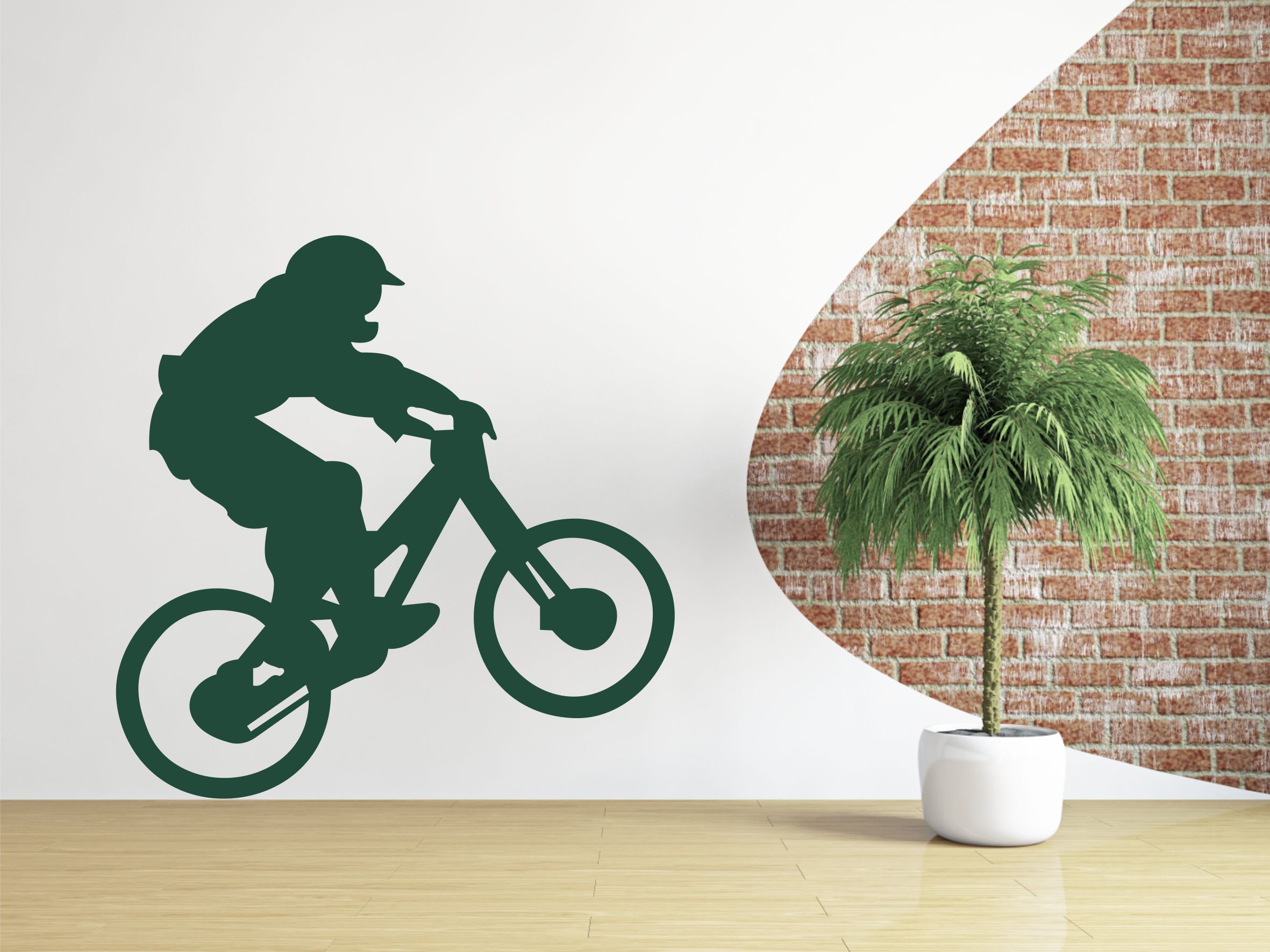 BMX biker Aufkleber Wandaufkleber Tattoo