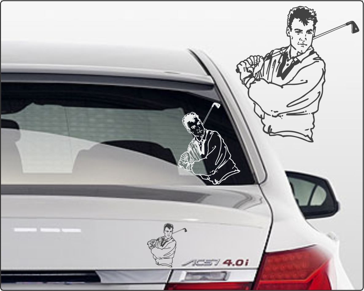 Autoaufkleber golfen