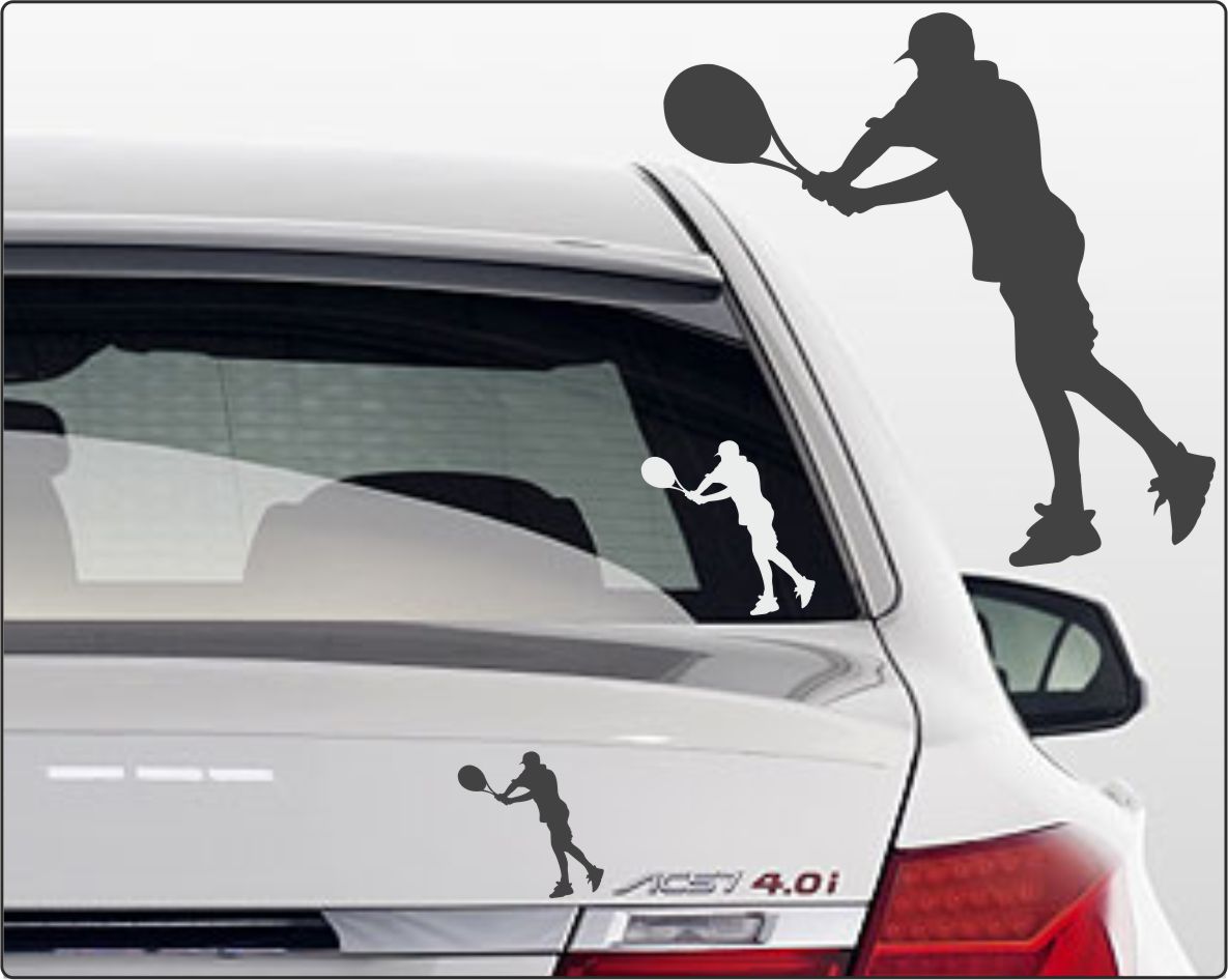 Tennis Aufkleber fürs Auto