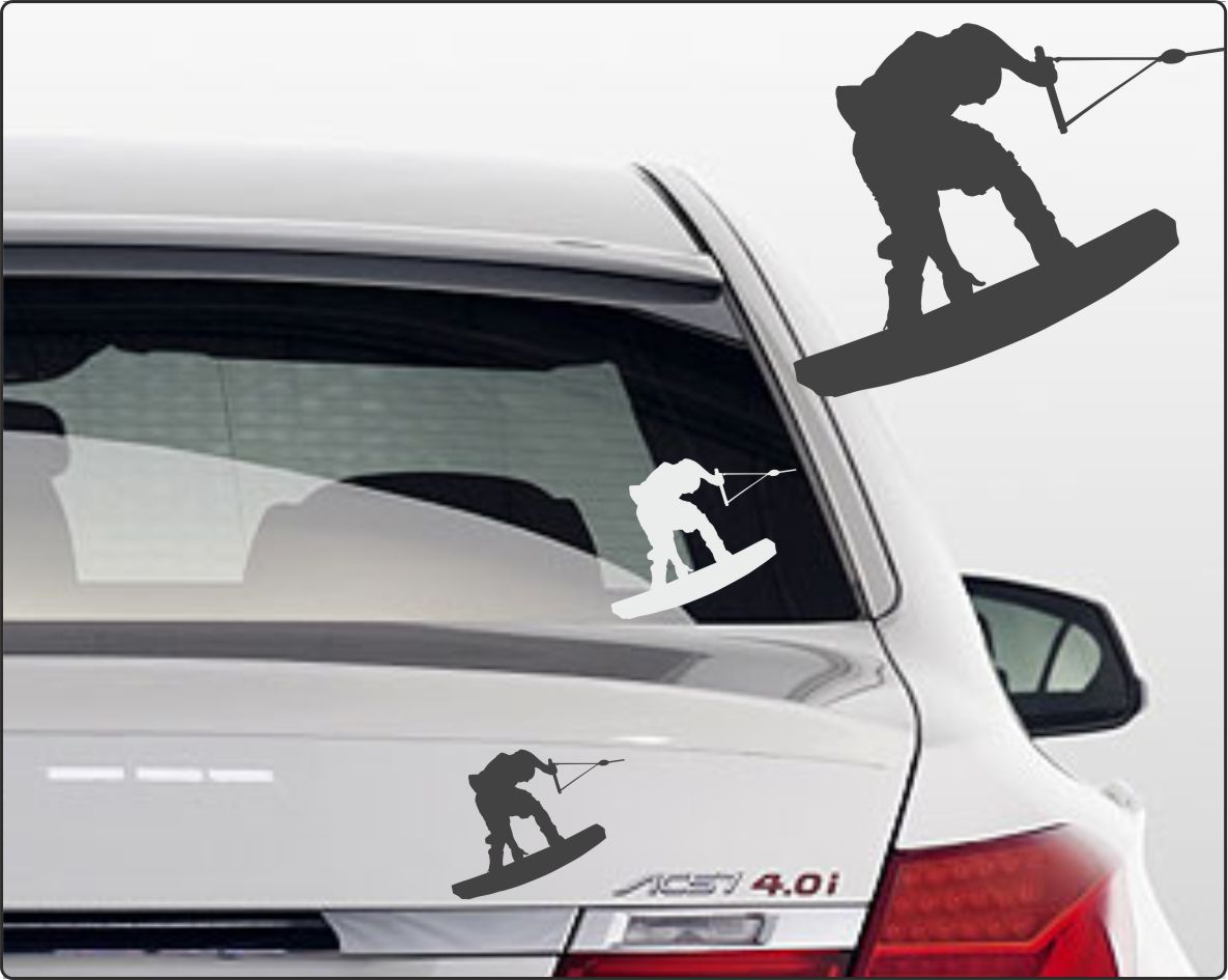 Wakeboarder Autoaufkleber
