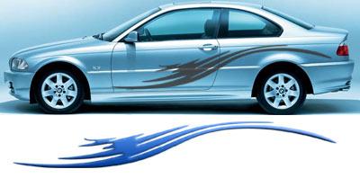 Fahrzeugaufkleber Body Grafics 428 (als Paar geliefert)