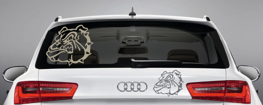 Heckscheibenaufkleber "Hund" Hundeaufkleber fürs Auto