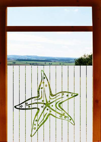 Seestern Sichtschutz Bad