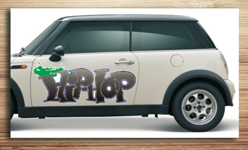 Aufkleber fürs Auto, Autoaufkleber Graffiti Style "Breakdance"