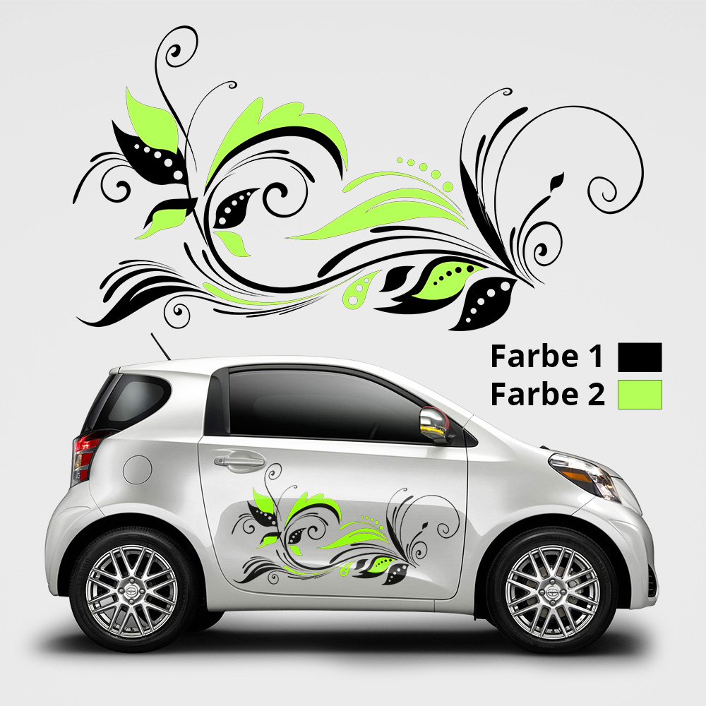 Autoaufkleber Blumenranke 'Lavenda'