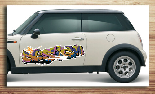 Aufkleber fürs Auto, Autoaufkleber Graffiti Style 'Graffiti design'