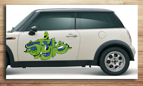 Aufkleber fürs Auto, Autoaufkleber Graffiti Style 'style Aufkleber'