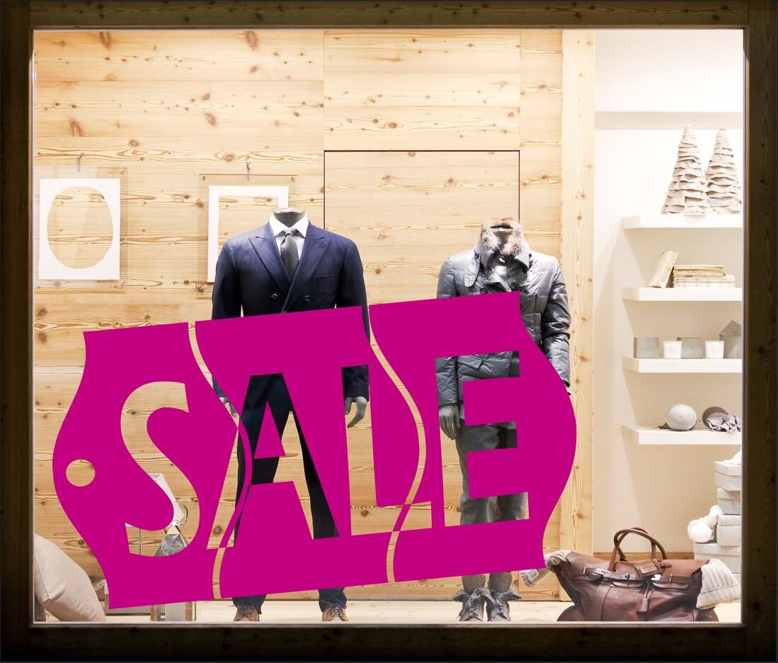 Aufkleber for SALE im Preisetikett Design - wieder verwendbar