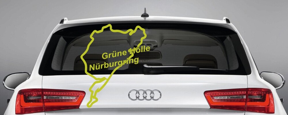 Autoaufkleber Aufkleber 'Nürburgring' (die grüne Hölle) Scheibe