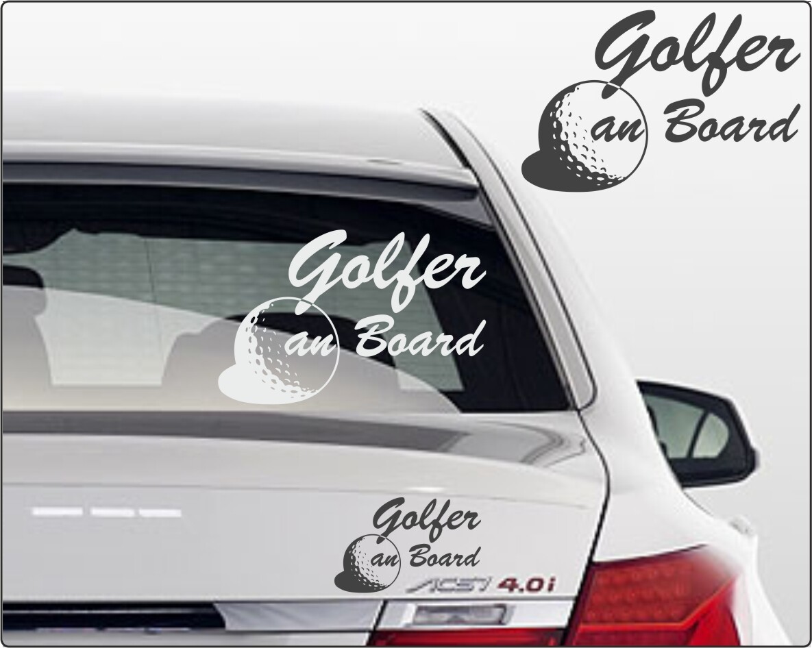 Aufkleber Golfspieler