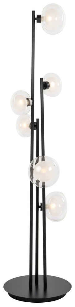 Design Stehlampe „Luva“, Schwarz - ø 33 x 140 cm