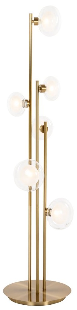 Design Stehlampe „Luva“, Messing - ø 33 x 140 cm
