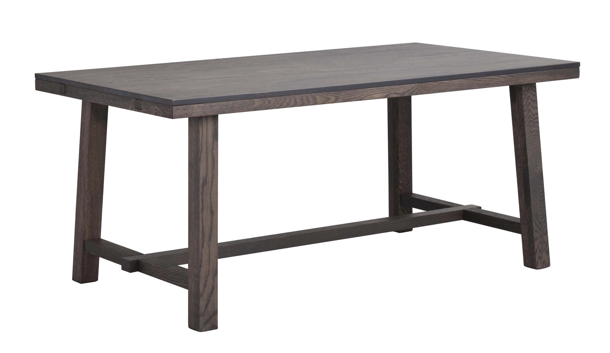 Massivholztisch „Brooklyn Ii“ Eiche Dunkelbraun 170-270 x 95 cm