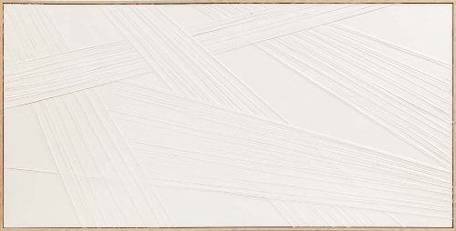 Handgemaltes, gerahmtes Bild „Floating Tensions“ 70 x 140 cm