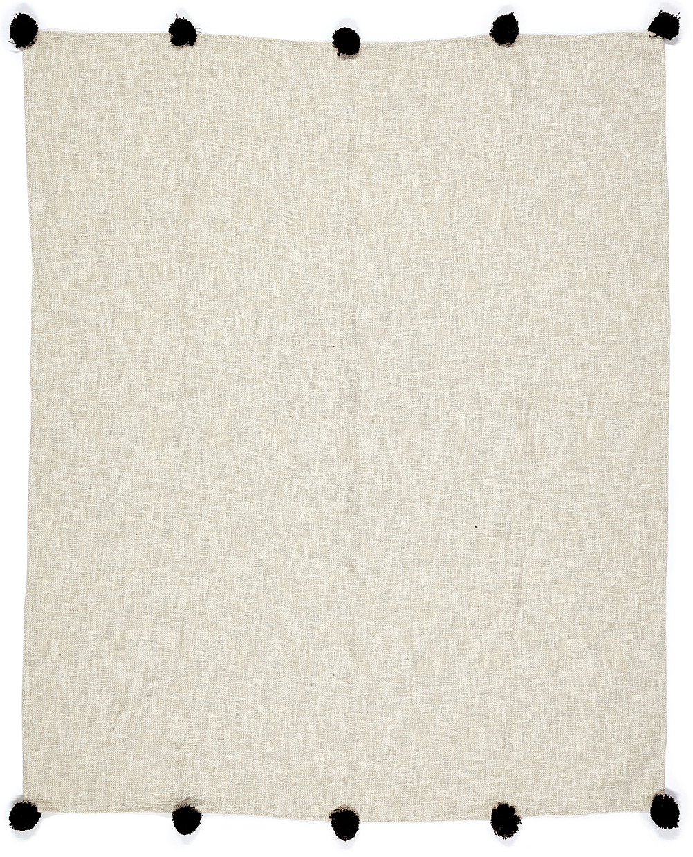 Decke „Arrow“ Black aus 100% Bio-Baumwolle 140 x 200 cm