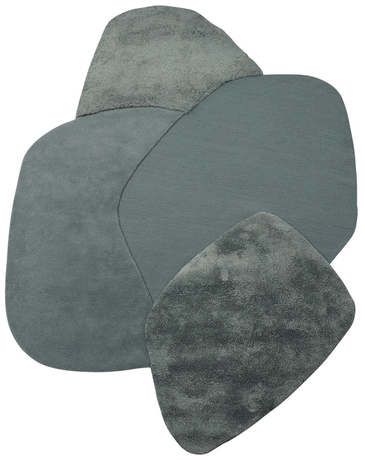 Design Teppich „Mola“ Dusty Blue, 140  x 195 cm