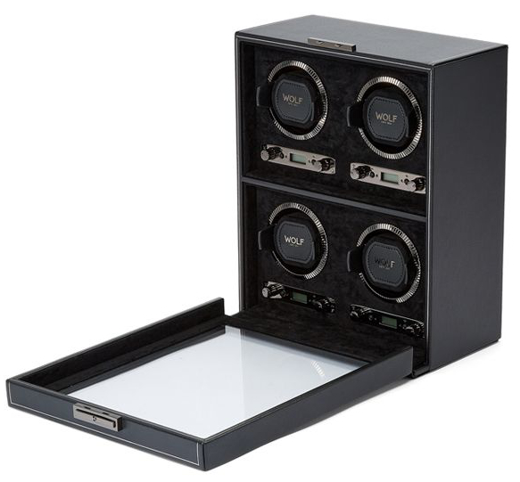 Uhrenbeweger „British Racing Watch Winder“ für 4 Armbanduhren