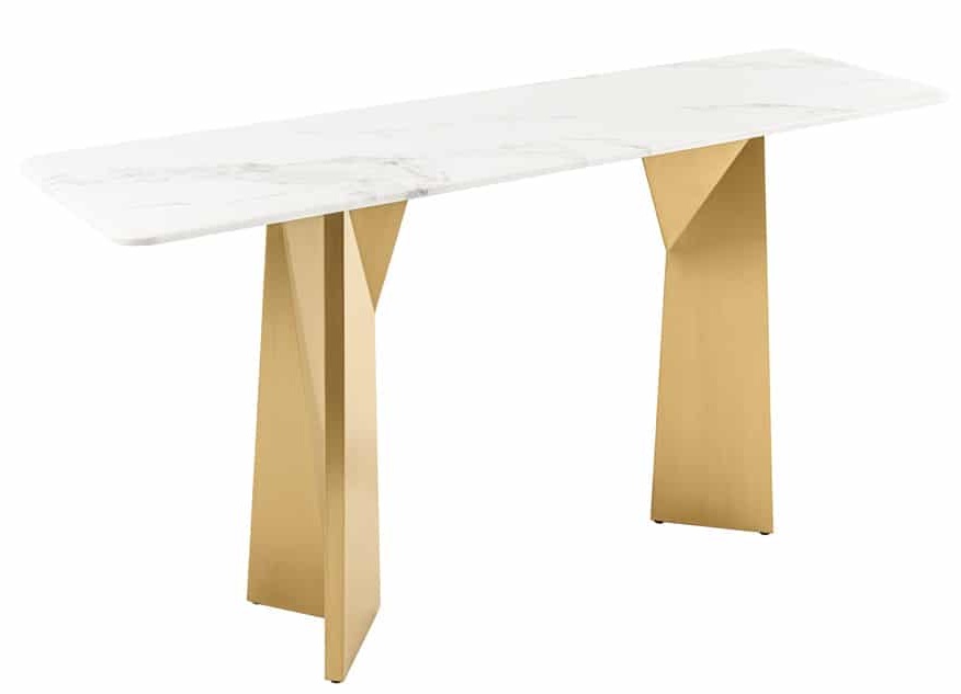 Grosser Marmor Design Konsolentisch „Extravaganca“ 140 x 76 cm