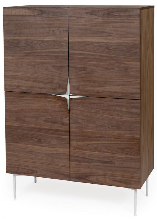 Highboard „Flop“ Nussbaum 140 x 100 cm