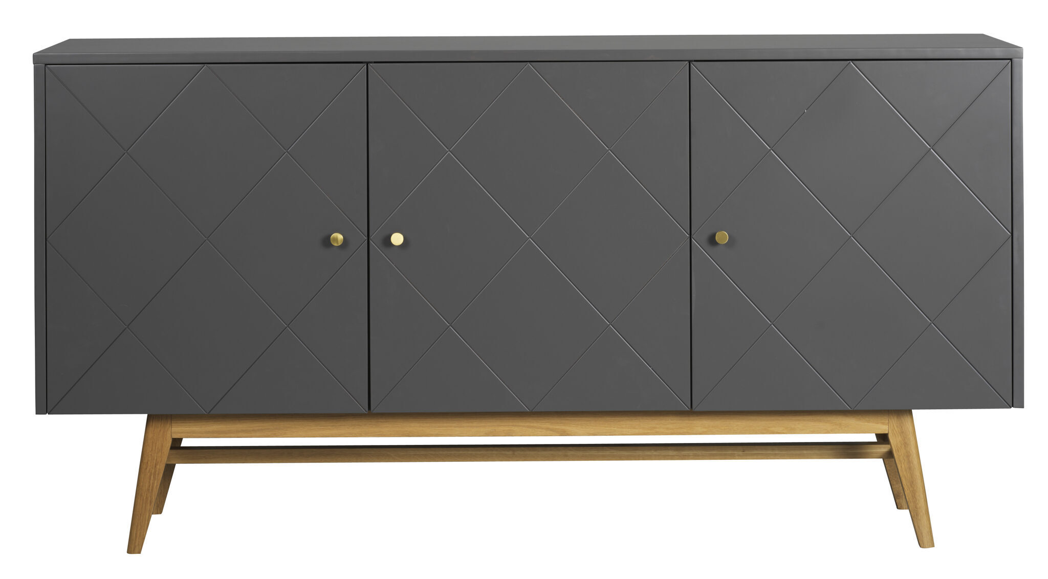 Sideboard Rosswood Grey 3-türig - 169 x 87 cm