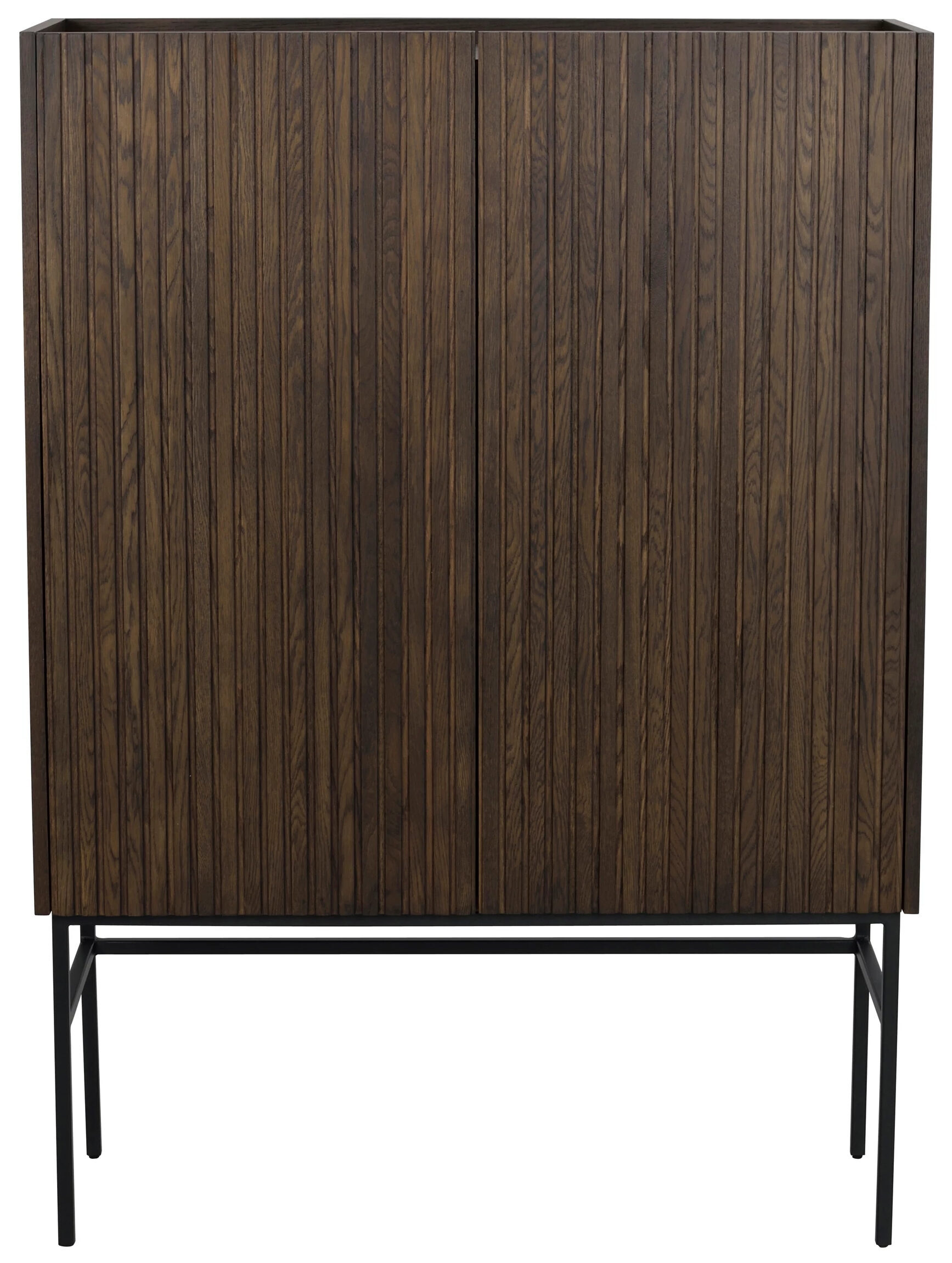 Design Highboard „Halifax“ 140 x 100 cm - Dunkelbraun