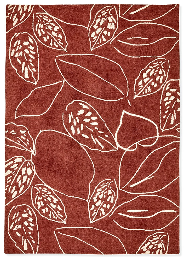 Designer Teppich „Orto“ Rust - handgetuftet, aus 100% reiner Schurwolle