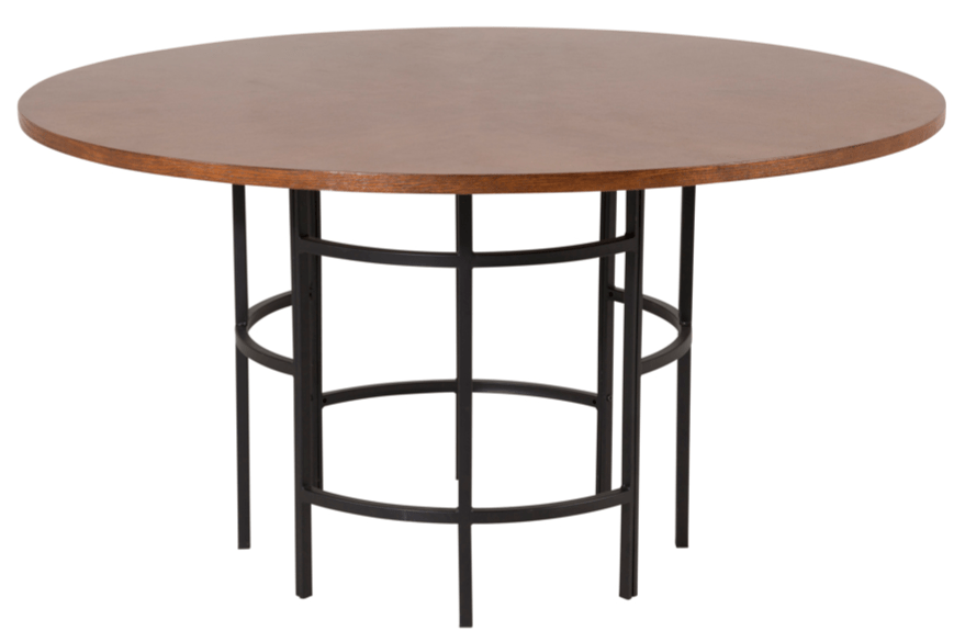 Runder Design Esstisch „Copenhagen“ ø 140 cm - Braun