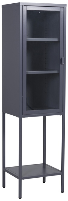 Vitrinenschrank Misha Grey 150 x 40.5 cm