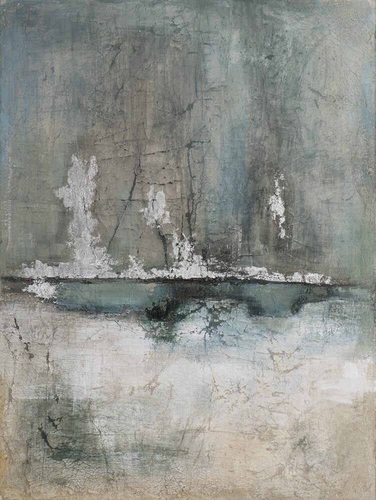 Handgemaltes Bild „Grey Illusion“ 90 x 120 cm