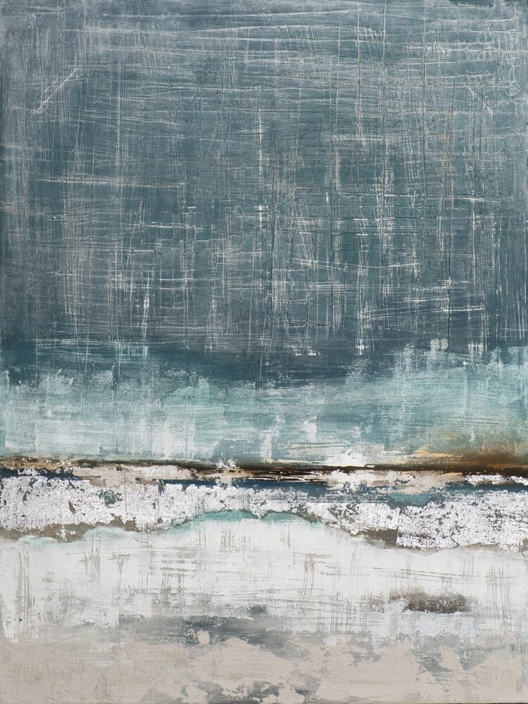 Handgemaltes Bild „Grey & Silver“ 90 x 120 cm
