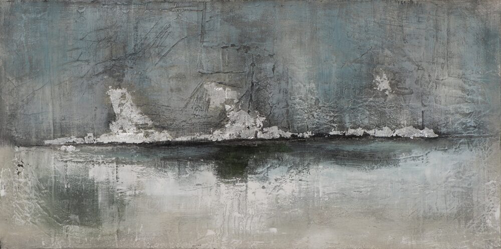 Handgemaltes Bild „Vulcano“ 70 x 140 cm