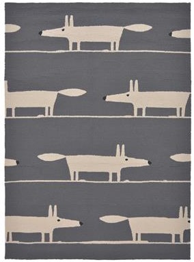 In-/Outdoor Designer Teppich „Mr. Fox“ Charcoal