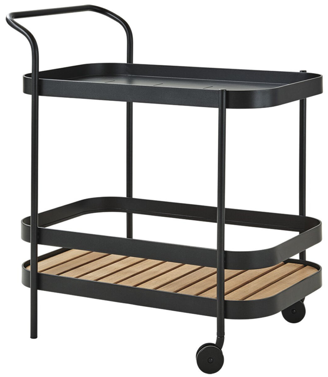 Barwagen Roll Teak Lava Grey 78 x 85 cm