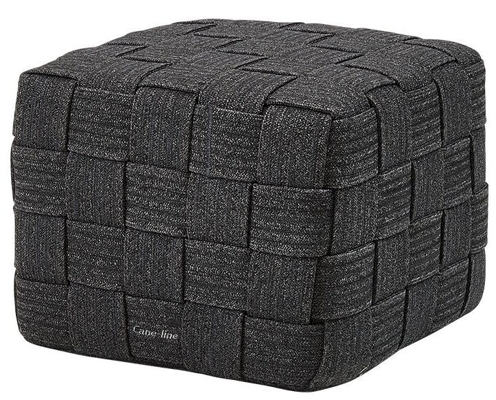 In-/Outdoor Hocker Cube Dark Grey 48x48 cm