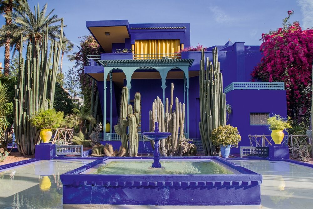 Acrylglasbild „Garten in Marrakesch“ 80 x 120 cm