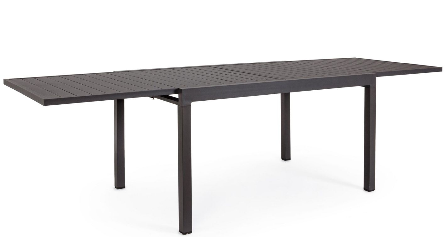 Hochwertiger, ausziehbarer Gartentisch „Pelagius“ 135-270 x 90 cm - Anthrazit