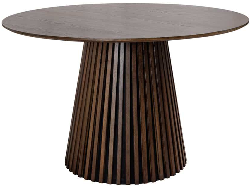 Runder Design Esstisch „Walhalla“ ø 140 cm - Eiche Dunkelbraun