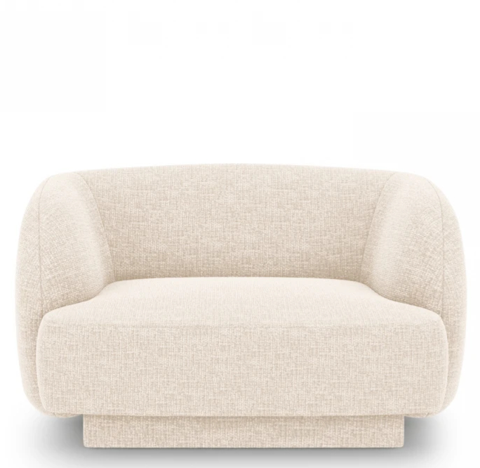 Designsessel „Miley“ - Chenille Light Beige