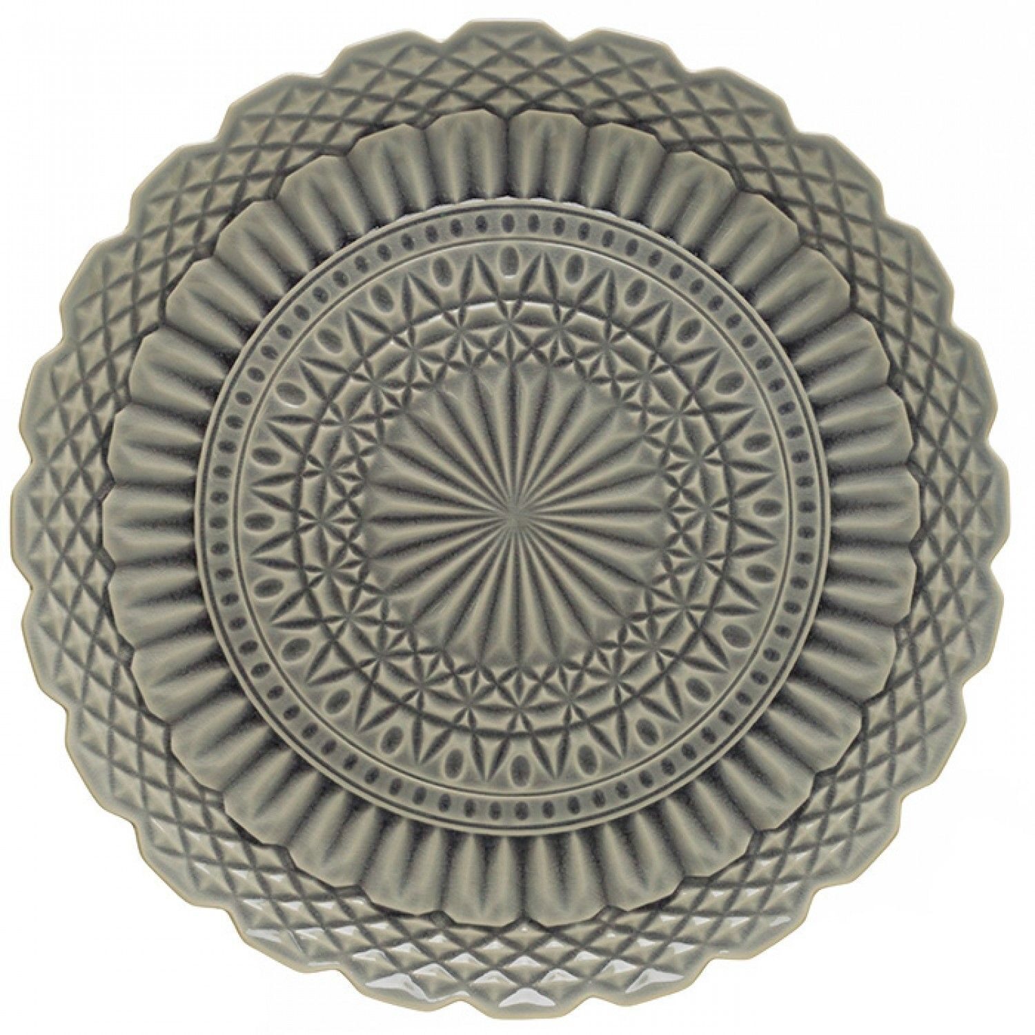 Servierplatte Cristal Grey ø 39 cm