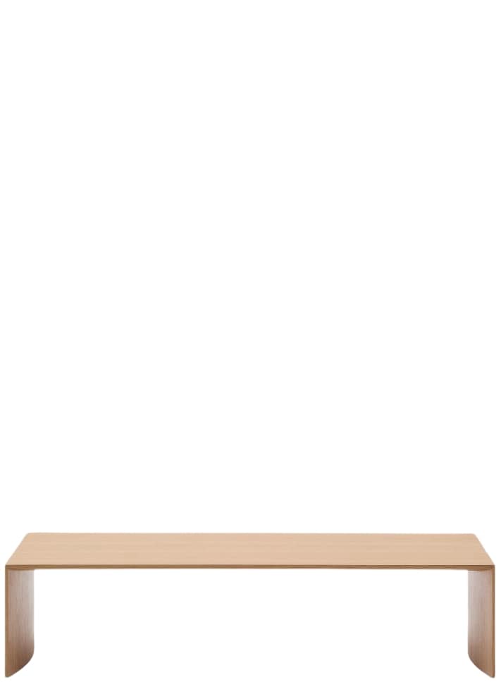 Design Couchtisch „Litty“ 140 x 70 cm, Eiche Natur