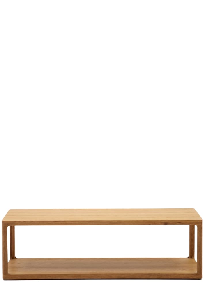 Hochwertiger Couchtisch „Maymay“ aus massivem Eichenholz, 140 x 65 cm