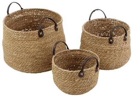 Handgeflochtenes 3-teiliges Korb-Set „Sierra“